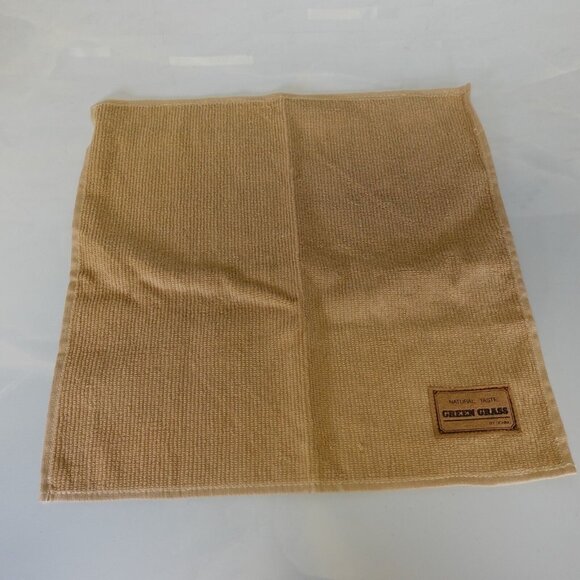 Green Grass Handkerchief Mens Brown Cotton Solid Hanky Classic Casual Basic - Picture 1 of 11